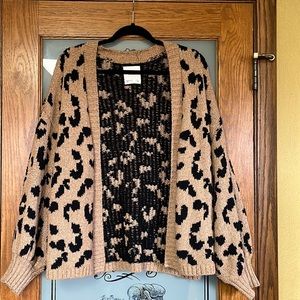 Abercrombie & Finch Leopard Cardigan